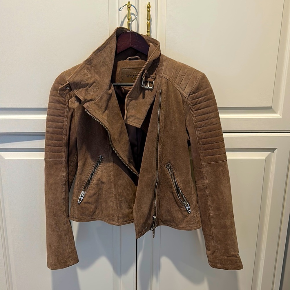 Blank NYC Suede Moto Jacket Size Small